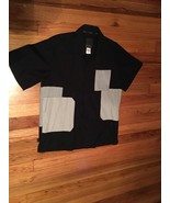 Sean John Short Sleeve Shirt Black And Gray Size Xl - $33.19 CAD