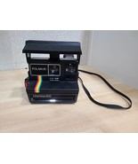 Polaroid One Step 600 Land Camera Rainbow Stripe w/Strap Untested Vintag... - £13.90 GBP
