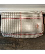 Lauren Ralph Lauren Cosmetic Toiletry Lipstick Bag Case Plaid Logo Embro... - $20.30 CAD
