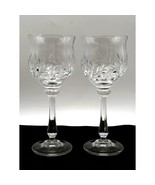Mikasa Versailles Water Glasses Blown Glass Vintage Mikasa Clear Wine 7.25&quot; - €34,56 EUR