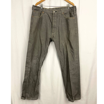 VTG LEVIS 501 Faded Gray Denim Jeans 42x32 Button Fly Red Tab Y2K - £26.74 GBP