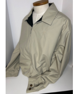 Ashworth Golf Wind Rain Resistant Zip Up Jacket Coat Mens Size XL Beige ... - $45.14 CAD