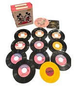 13 Vintage Disney Children’s Disneyland 45 Records UNTESTED &amp; Storage Bo... - $27.69