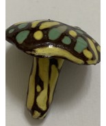 Poisonous mushroom pottery figure without stand - $40.09 CAD