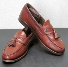 Allen Edmonds Maxfield Men&#39;s (10B) Brown Leather Tassel Dress Shoe Loafer Usa - £48.16 GBP