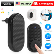 KERUI Wireless Doorbell Chime Waterproof Plugin Receiver Adjustable Volu... - $24.99