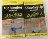 Exercise VHS Tapes Lot of 2 Fat Burning &amp; Shaping Up For Dummies Sealed ... - £11.66 GBP
