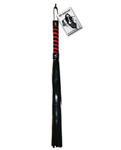 Sex &amp; Mischief Stripe Flogger - Black/red - £16.43 GBP