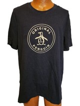 Original Penguin Shirt Mens XXL Black Short Sleeve Cotton - $16.99