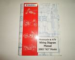 2003 Suzuki Moto &amp; Atv Diagramme Câblage Manuel Modèles K3 Usine OEM Liv... - $15.94