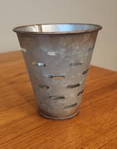 MINI OLIVE BUCKET CANDLE HOLDER/POT Galvanized Metal 4&quot;X4&quot; - $206.38 MXN