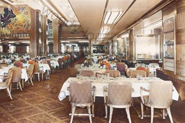 COL0760 - Cunard Liner - Queen Mary , Cabin Class Restaurant - print 6x4 - £2.21 GBP