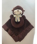 Carters Monkey Baby Lovey Rattle Brown Soft Plush Security Blanket 2012 ... - £11.77 GBP