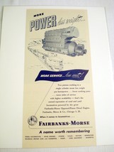 1948 Fairbanks-Morse Railroad Ad More Power Less Weight - $8.99