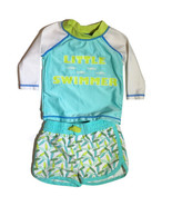 Cat &amp; Jack 3-6 Months Little Swimmer Rash Guard and Swim Diaper Set Lot - $13.95