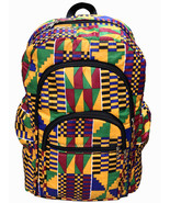 Kente African Print Backpack Book Bag Rucksack Handmade Backpack Handmad... - $754.65 MXN
