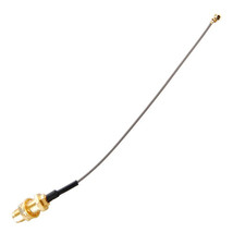 Hqrp U.Fl / Ipex To Sma Female Rf Cable Gold Plated For Wifi Wireless Antenna - £11.98 GBP