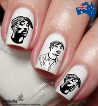 Tupac Shakur 2Pac Rap Nail Art Decal Sticker Water Transfer Slider - £3.66 GBP