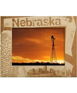 Nebraska Laser Engraved Wood Picture Frame Landscape (8 x 10) - $52.99