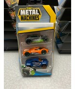 Zuru Metal Machines Die Cast Cars 1:64  3 Pack Nitro Kinetic Bonfire RR32  - $160.31 MXN