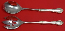 Legato by Towle Sterling Silver Salad Serving Set Pierced Custom Made 10... - £105.73 GBP