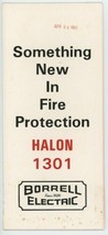 Vintage 1983 Paper Advertisement For Borrell Electric Fire Protection Ha... - $11.63