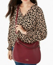 NWB Kate Spade Mulberry Vivian Burgundy Leather Hobo WKRU4138 Shoulder Gift Bag - £131.64 GBP