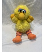 1983 Hasbro Softies Sesame Street Baby Big Bird 11&quot; Plush Stuffed Vintag... - $5.00