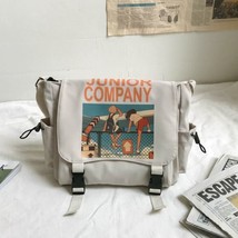 Ity canvas ladies shoulder bag casual all match anime messenger bag girl boy school bag thumb200