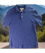 Tommy Bahama Polo Shirt Mens Large Blue Silk Relax Outdoor Casual Adult ... - $8.54