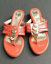 SOFFT PATENT LEATHER THONG SANDAL Size 7.5  - £22.77 GBP