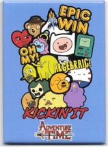 Adventure Time Animated TV Series Epic Win Image Collage Refrigerator Ma... - £3.13 GBP