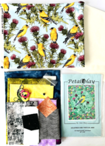 Petalplay Goldfinch &amp; Thistles Quilt Kit 505 Pattern Fabric Applied-bond... - $38.69