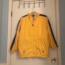 Vtg 80s 90s Jacket SMALL Sailing Boating Preppy Yacht  Yellow Navy Color... - $23.70