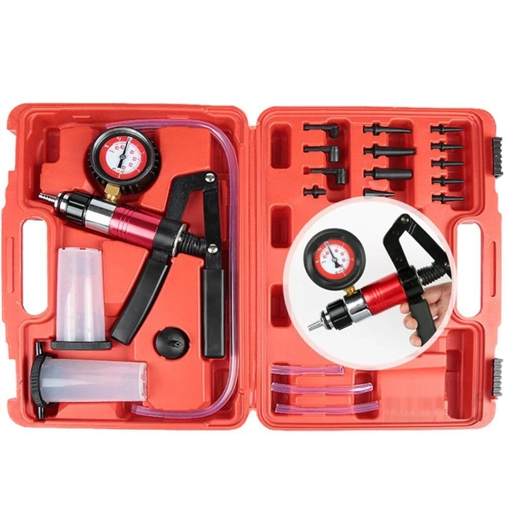 Hand Held DIY ke Fluid Bleeder Tools Vacuum Pistol Pump Tester Kit Body Pressure - £114.55 GBP