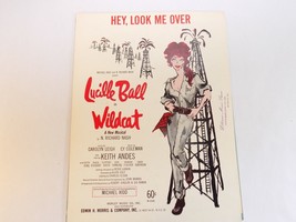 Vintage Sheet Music 1960 Hey, Look Me Over From Wildcat W/ Lucille Ball - £7.00 GBP