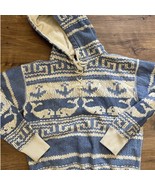 Polo Ralph Lauren Women&#39;s Small Whale Print Fleece Hoodie Whale Print Bl... - $171.50 CAD