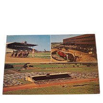 Postcard Finger Lakes Race Track Downtown Rochester New York Multiview Chrome - $7.91