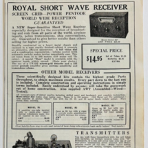 1932 Harrison Radio Company NYC Advertisement Royal Short Wave Receiver ... - $372.35 MXN
