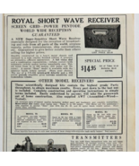 1932 Harrison Radio Company NYC Advertisement Royal Short Wave Receiver ... - $28.05 CAD