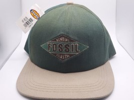 Authentic Fossil Classic Hat Snapback Cap With Tag Sun Damage Green - £23.50 GBP