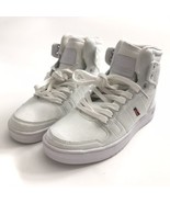 Levi&#39;s Women BB HI CVS Sneakers Canvas High-Top Shoes White Size 6 - $34.87