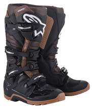 Alpinestars Tech 7 Enduro Black Dark Brown MX Moto Mens Adult Boots Motocross MX - £343.97 GBP