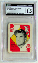 1951 Topps Red Backs - Sid Gordon #2 - CGC #1.5 - Fair - £13.97 GBP