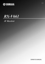 Yamaha RX-V661 Receiver Owners Manual - $22.24