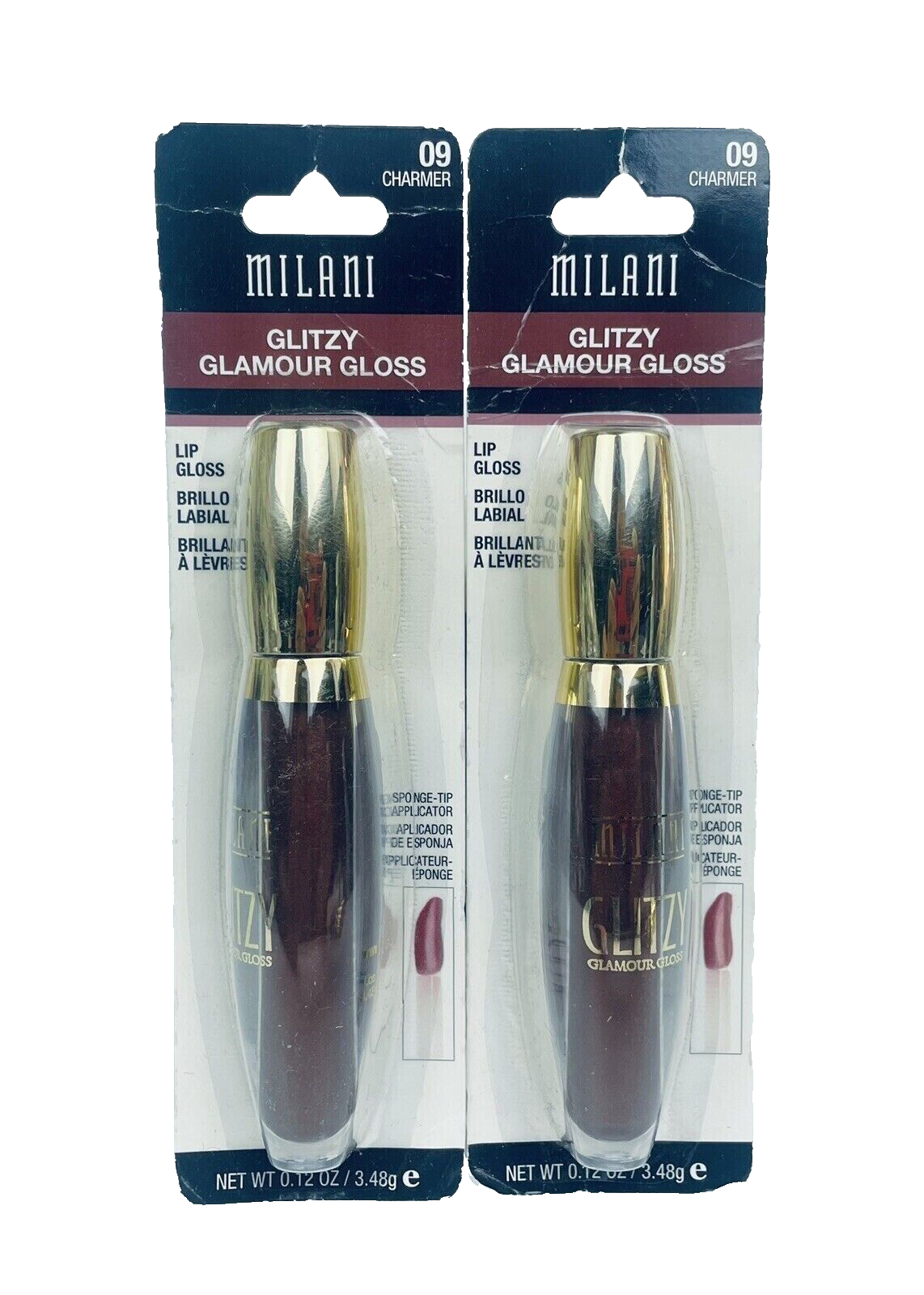 Milani Glitzy Glamour Gloss #09 Charmer  With Box / sealed LOT OF 3  BRAND NEW - $15.19