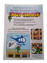 Crazy Climber Arcade Flyer 1980 Original Vintage Retro Video Game Art 8.5&quot; x 11&quot; - £22.07 GBP