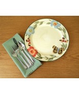 &#39;Two Pfaltzgraff &quot;Butterfly Garden&quot; Pattern Sage Cream Stoneware Dinner ... - $38.00