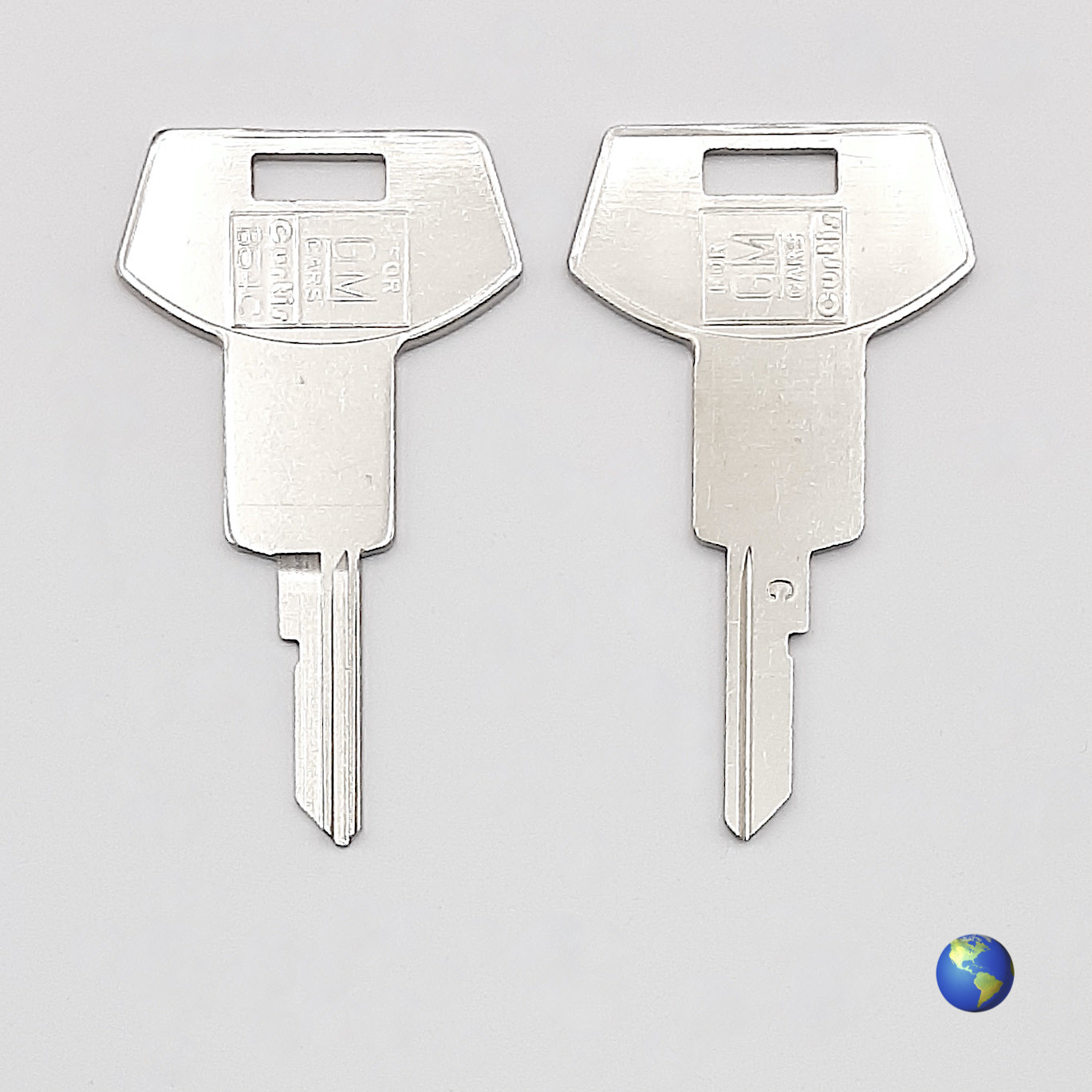 B64-C Key Blanks for Various Models by Buick, Chevrolet, and others (2 Keys)