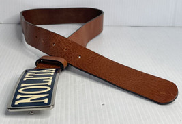 Nolita Brown leather belt made in Italy Womens Size EU 40 Sparkle Blue B... - £7.87 GBP